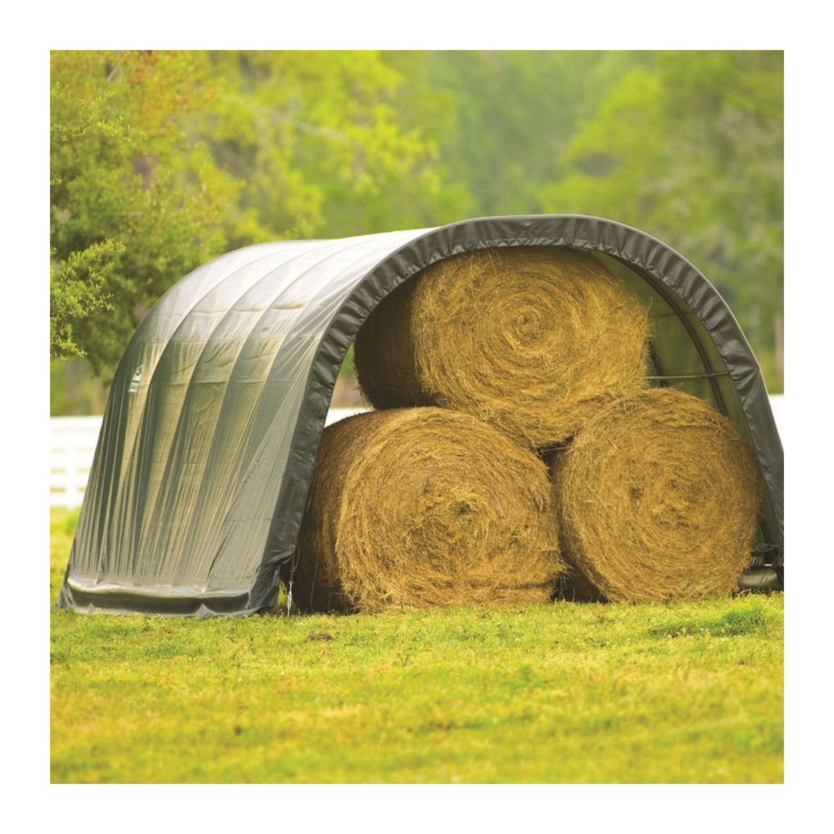 ShelterLogic Run-In-Shed Weideunterstand aus Kunststoff und Metall in Grün B/H/T: 610 x 250 x 370 cm - Bild 10