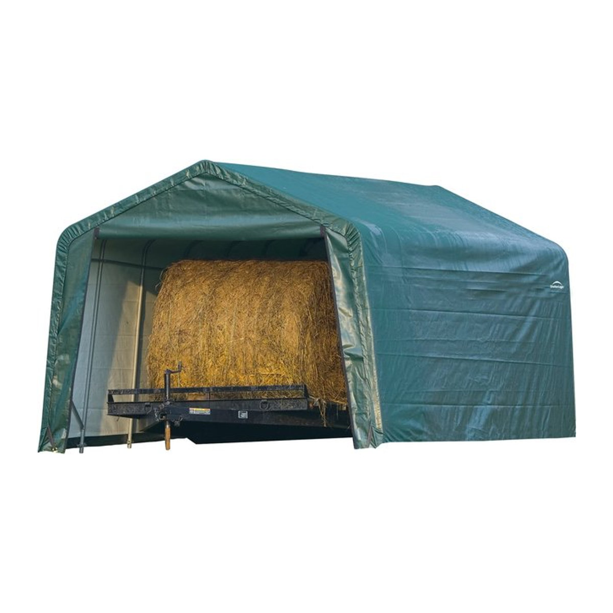 ShelterLogic Weidezelt in Grün mit einer Fläche von 23,18 m², B/H/T: 380 x 260 x 610 cm - Bild 1