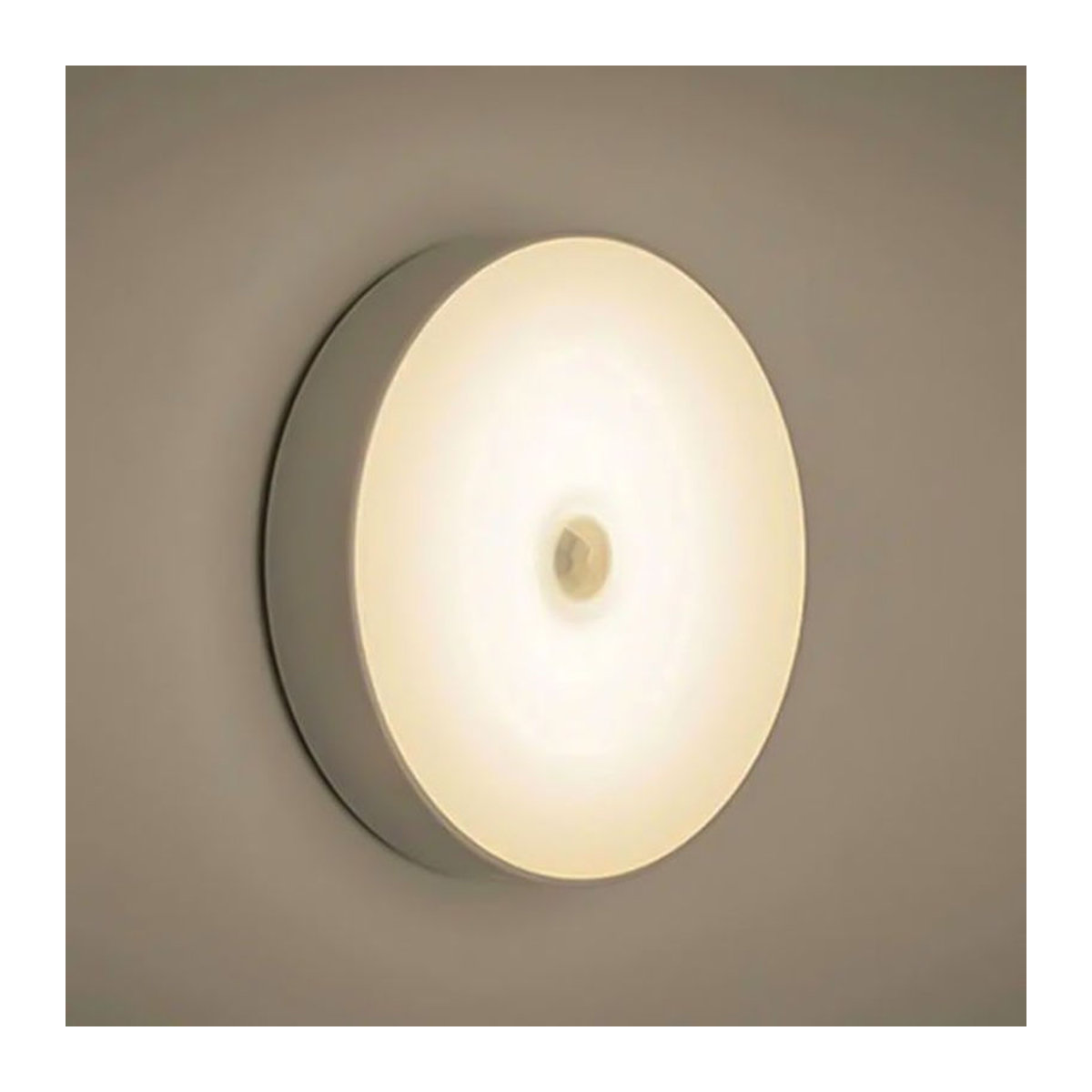 SHENZHITECH LED Möbelbeleuchtung mit Bewegungsmelder als minimalistische Nachtlampe in Weiß, wiederaufladbar per USB - Bild 1