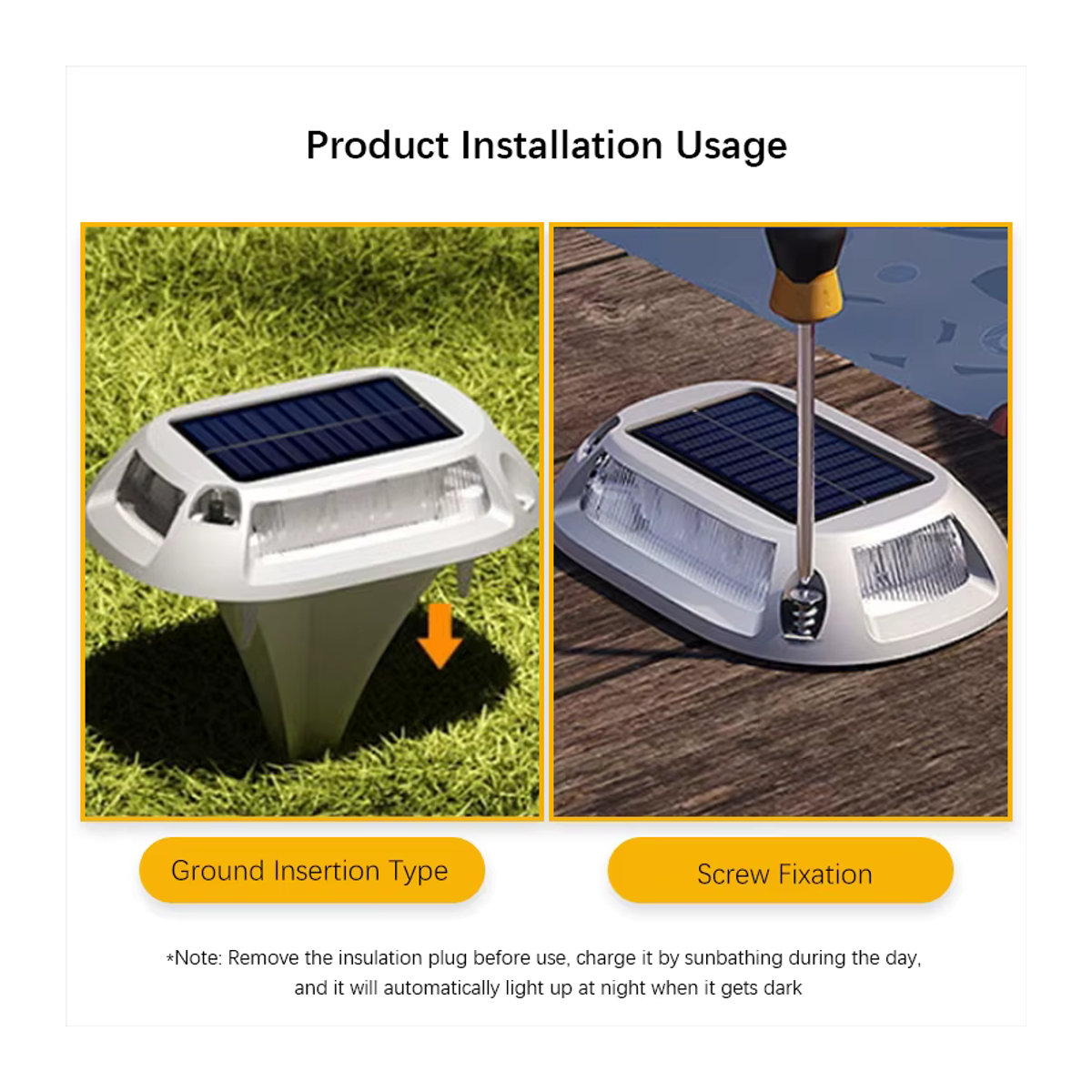 SHENZHITECH Solar-Deckleuchte aus Aluminium mit RGB-LED und intelligentem Lichtsensor, moderne Wegeleuchte für Garten und Treppen, Grau/Bunt - Bild 4