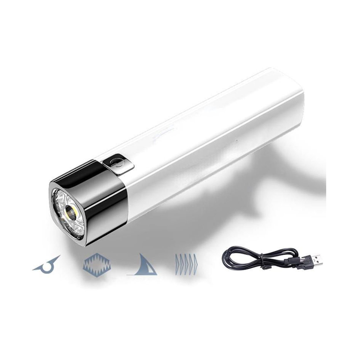 SHIJIN Light Tragbare LED-Mini-Taschenlampe in Weiß mit starkem Licht für den täglichen Gebrauch und Outdoor-Aktivitäten - Bild 3