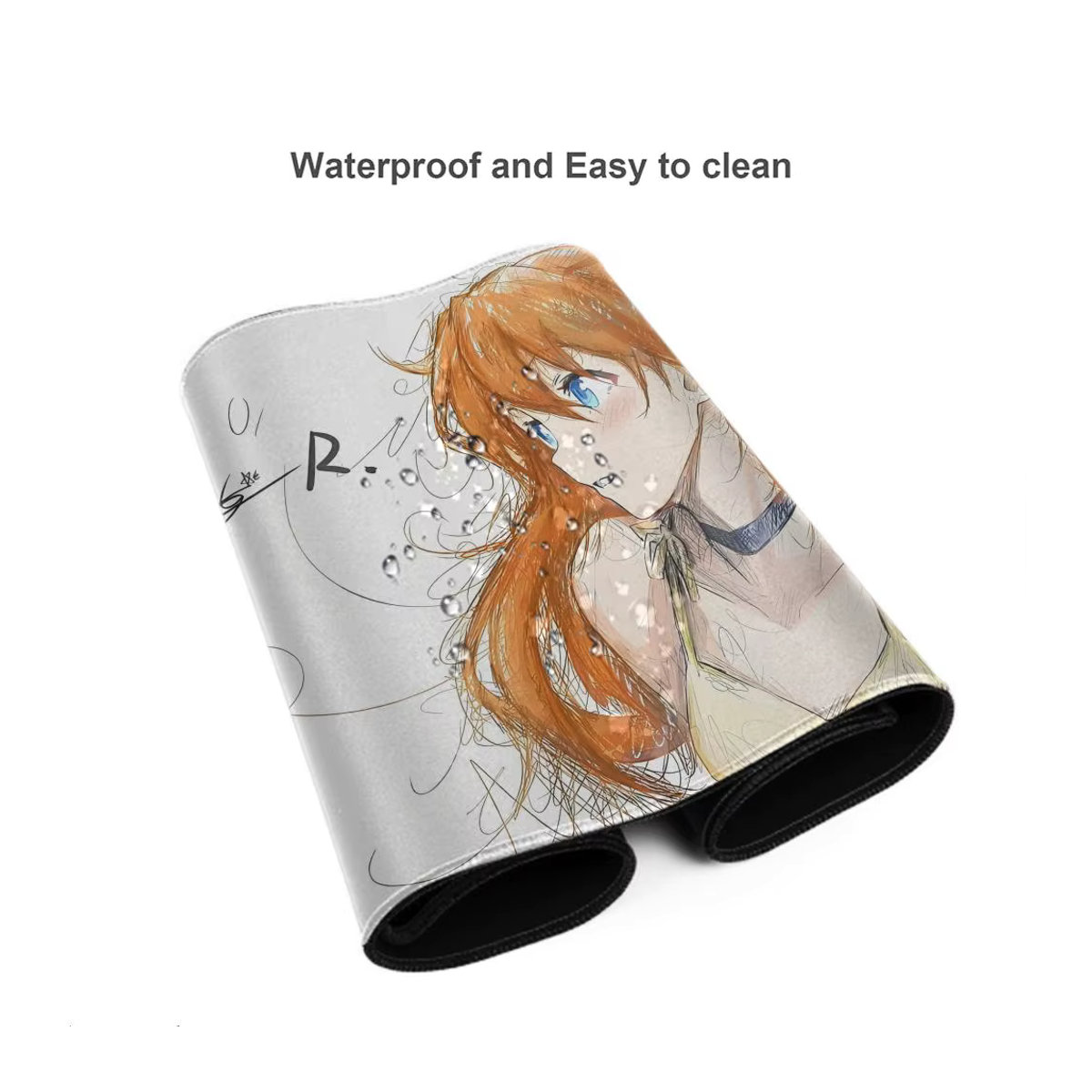 SHIMANG Kawaii Mauspad Asuka Design, wasserdicht und rutschfest, mehrfarbig, 30 x 30 cm - Bild 4