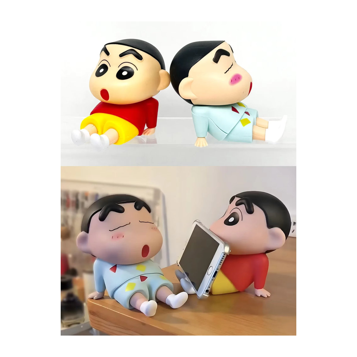 Shinchan Crayon Anime Figur Handyhalter und Schreibtisch Dekoration von Re-ment in Mehrfarbig - Bild 6