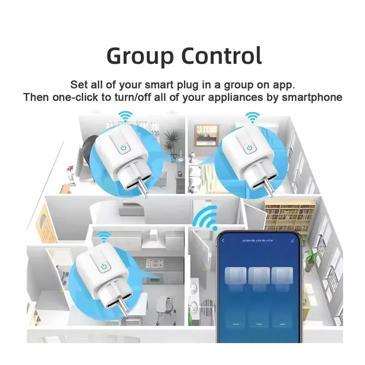 Shine-Tale Smart Steckdose mit Stromüberwachung und Zeitschaltuhr in Weiß, kompatibel mit WLAN oder Zigbee 3.0, Tuya, Alexa und Google Home - Bild 5