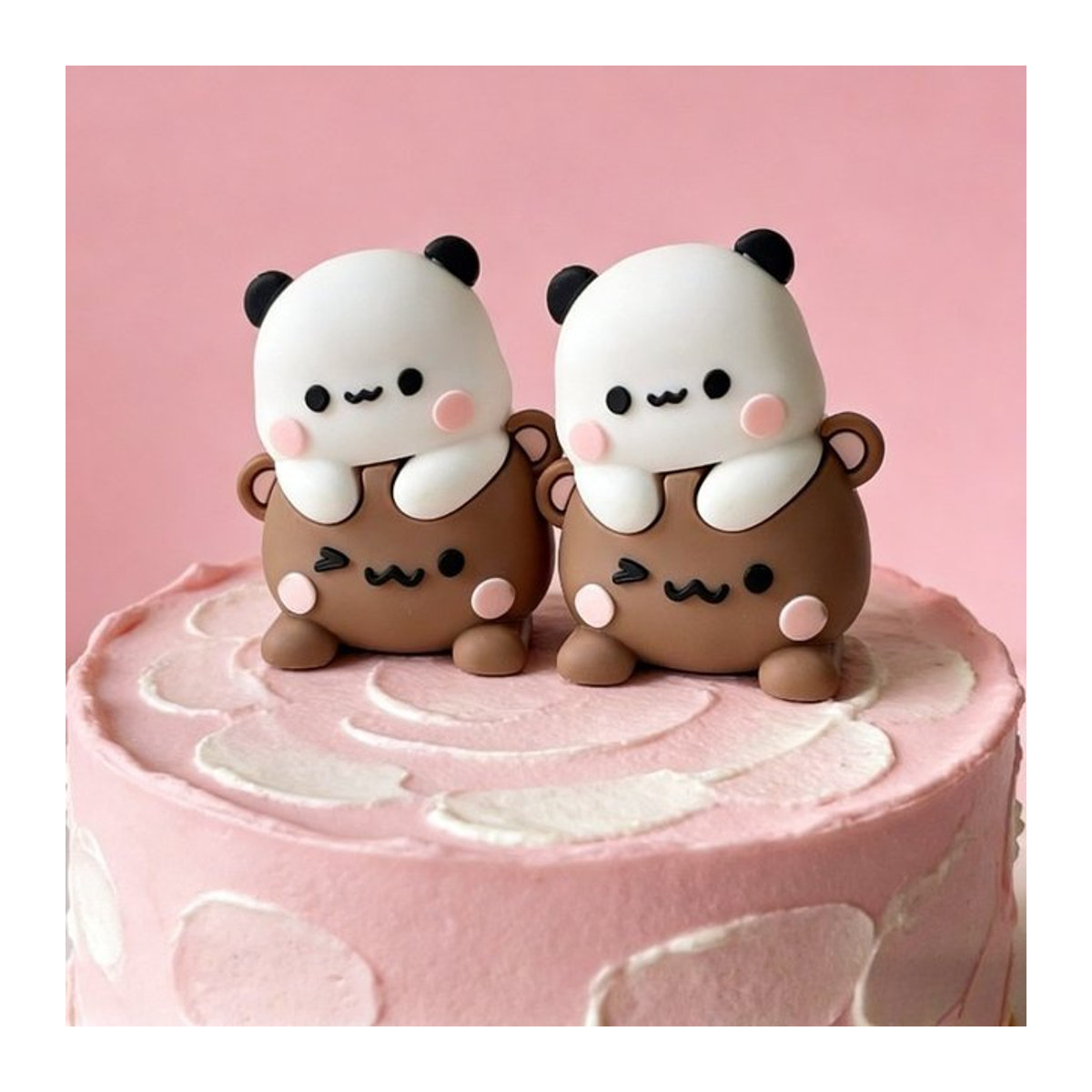 SHINEHENG Kawaii Bubu und Dudu Anime-Panda-Figur in Weiß als niedliches Schreibtisch-Ornament aus Kunststoff - Bild 1