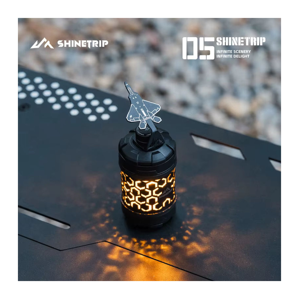 ShineTrip Outdoor Camping LED Lampe mit 19 Lichtmodi, Metallschale und 360 Grad Rotation, Warmweiß/Kaltweiß einstellbar - Bild 3
