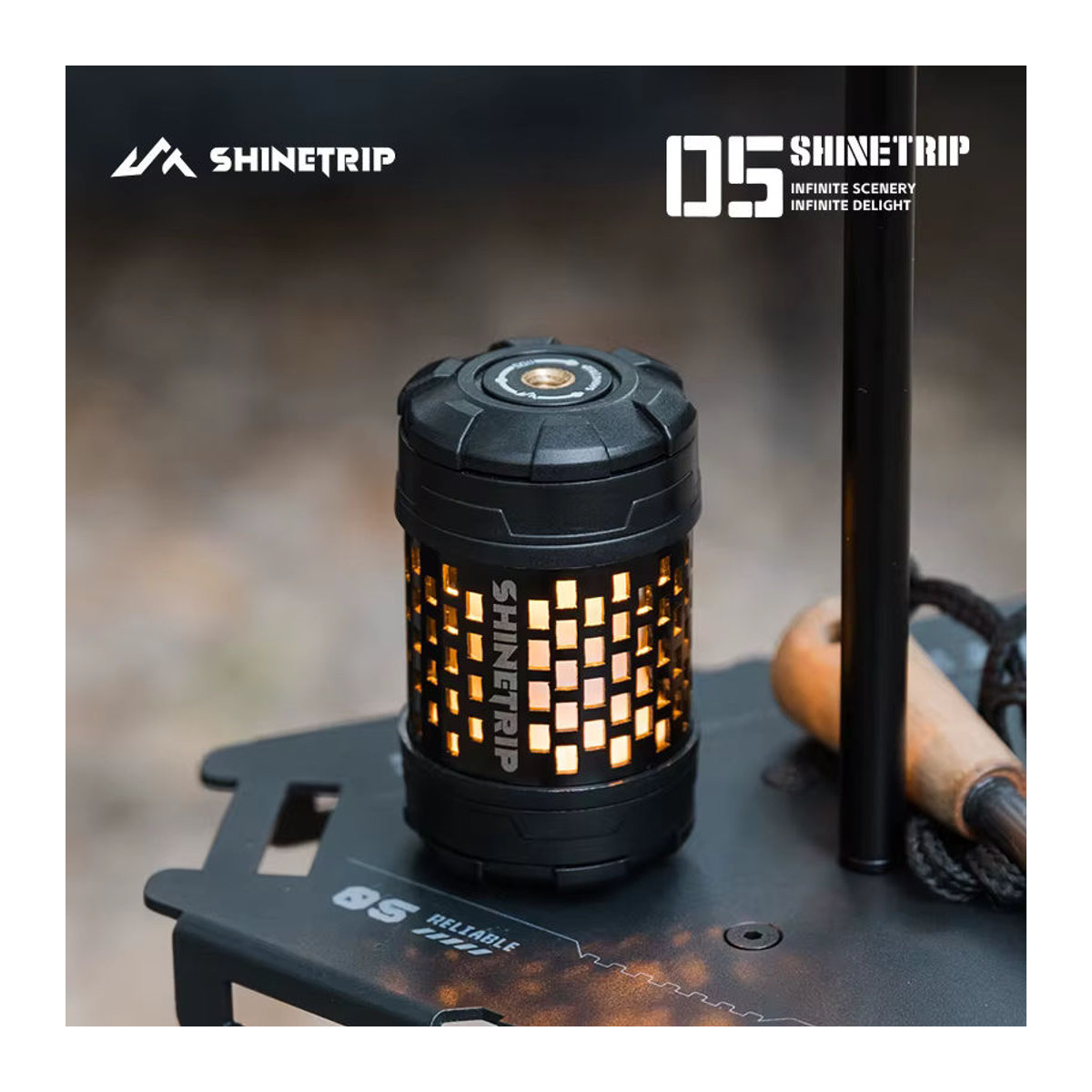 ShineTrip Outdoor Camping LED Lampe mit 19 Lichtmodi, Metallschale und 360 Grad Rotation, Warmweiß/Kaltweiß einstellbar - Bild 5