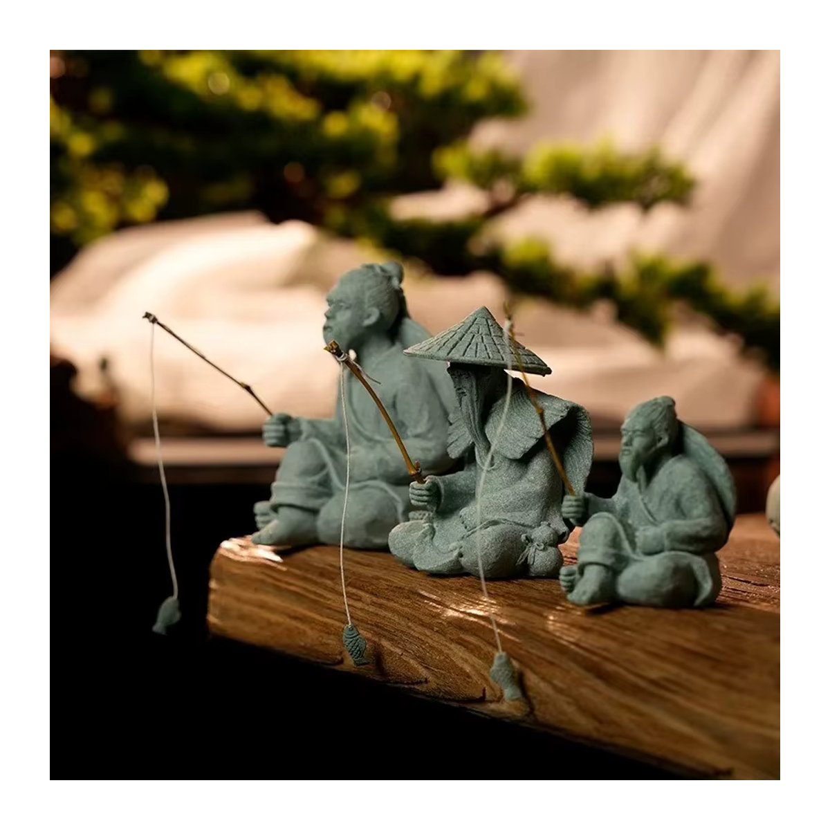 SHMAIZYH Miniatur-Figur aus Stein in Grün als Dekoration für deine Mikrolandschaft - Bild 3