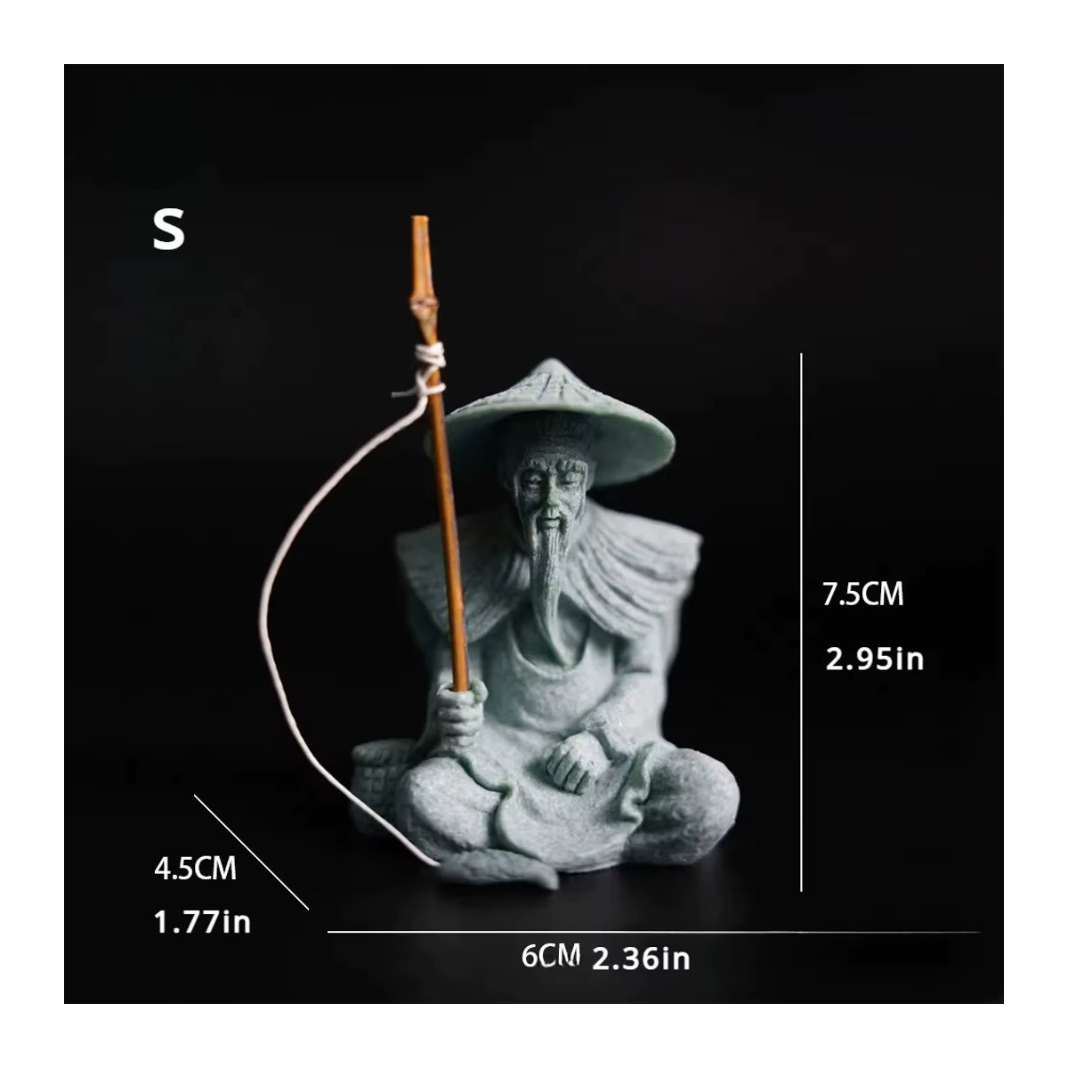 SHMAIZYH Miniatur-Figur aus Stein in Grün als Dekoration für deine Mikrolandschaft - Bild 5
