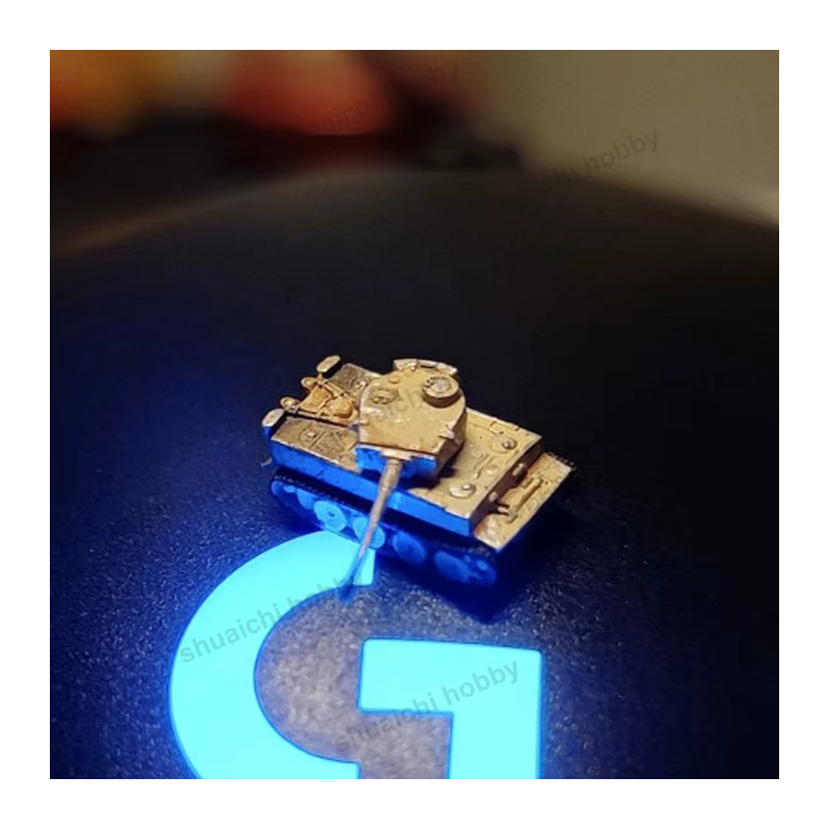 SHUAICHI Tiger Heavy Tank Modell im Maßstab 1:700 Mini-Panzer in Beige und Gelb für deine DIY-Sammlung und Dekoration - Bild 2