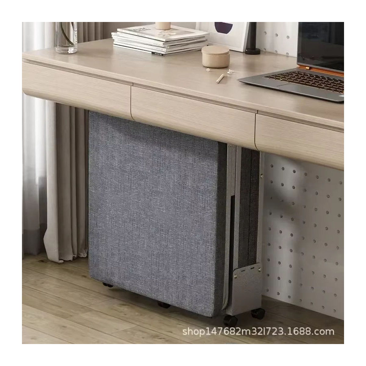 SHUFEN Büro-Klappbett Einzelbett mit Hartfaserplatte, dreifach faltbar, Modern, Blau oder Braun - Bild 3
