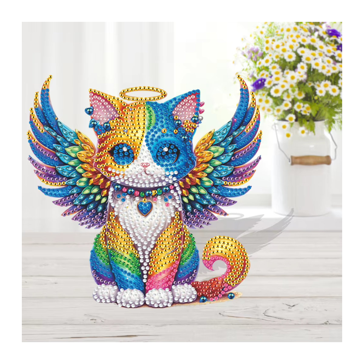 Shunmaii Diamant Malerei Desktop Ornament aus Acryl in Mehrfarbig mit abstraktem Design - Bild 4