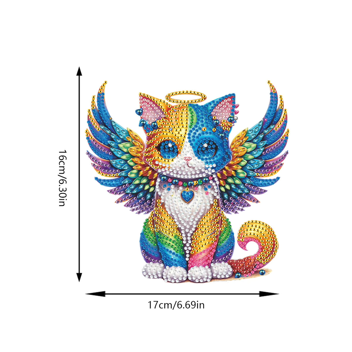 Shunmaii Diamant Malerei Desktop Ornament aus Acryl in Mehrfarbig mit abstraktem Design - Bild 5