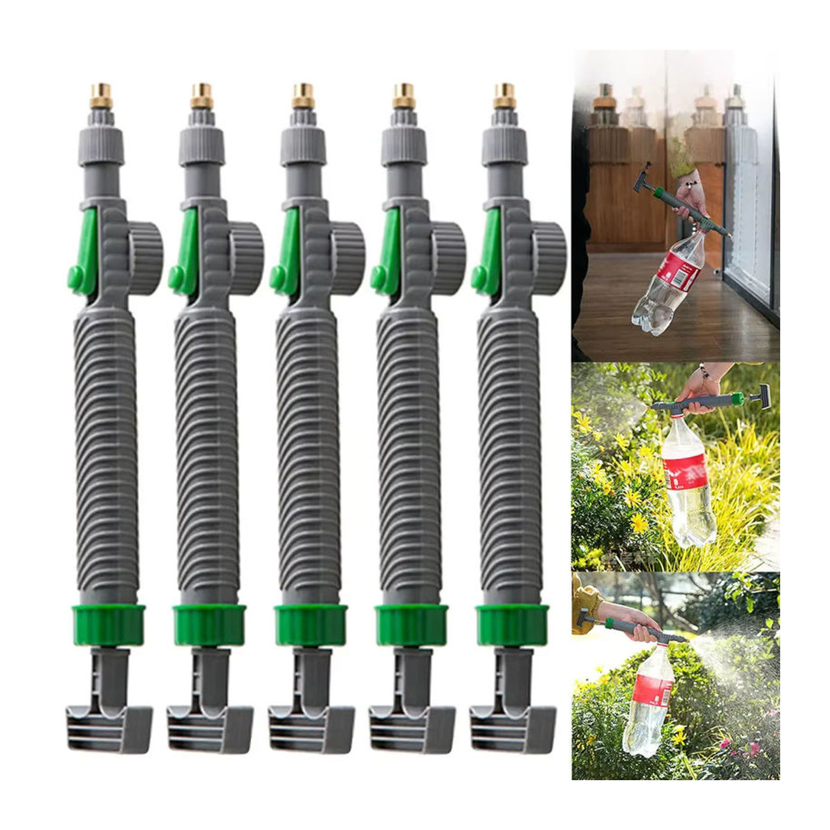 Shunmaii Manuelle Hochdruck Luftpumpe Hand Sprayer mit Sprühkopf Düse in Grau aus Kunststoff für Garten und Landwirtschaft - Bild 7