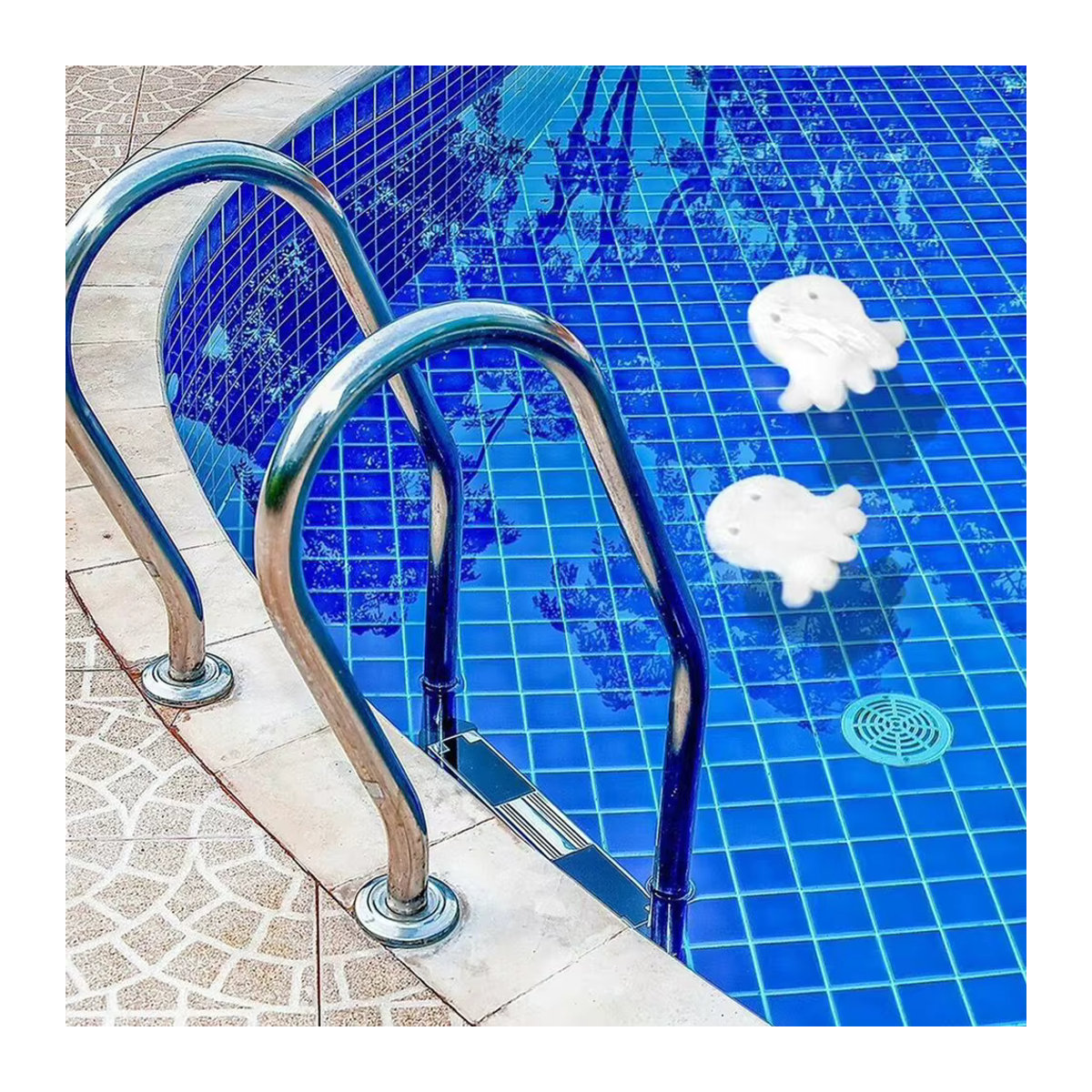 Shunmaii Öl-Absorber Schaum Schwimm-Reiniger für Pool, Spa und Aquarium in Weiß - Bild 3