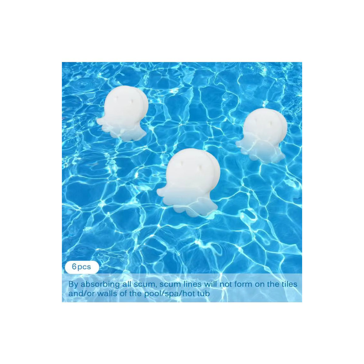 Shunmaii Öl-Absorber Schaum Schwimm-Reiniger für Pool, Spa und Aquarium in Weiß - Bild 6