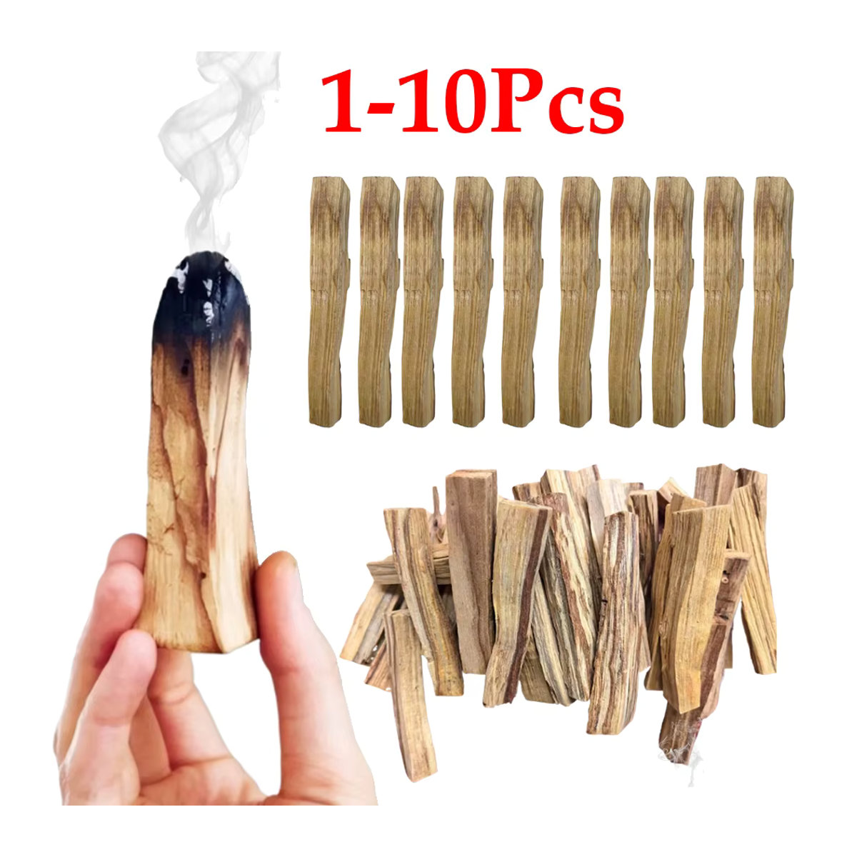 Shunmaii Palo Santo Räucherstäbchen aus Holz in Braun zur Meditation und Reinigung - Bild 2