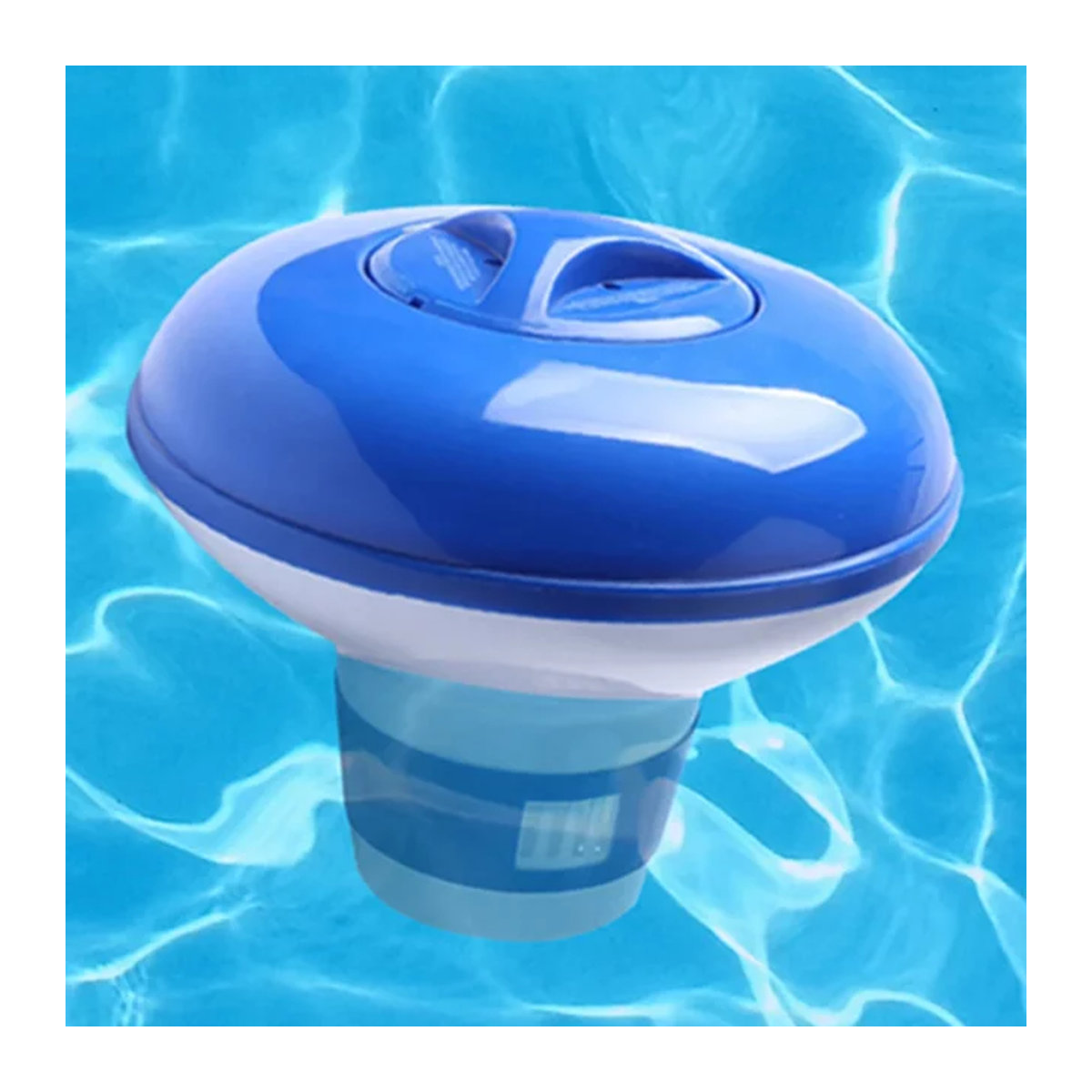 Shunmaii Schwimmender Chlorspender Blau für Schwimmbad und Spa zur automatischen Desinfektion - Bild 1