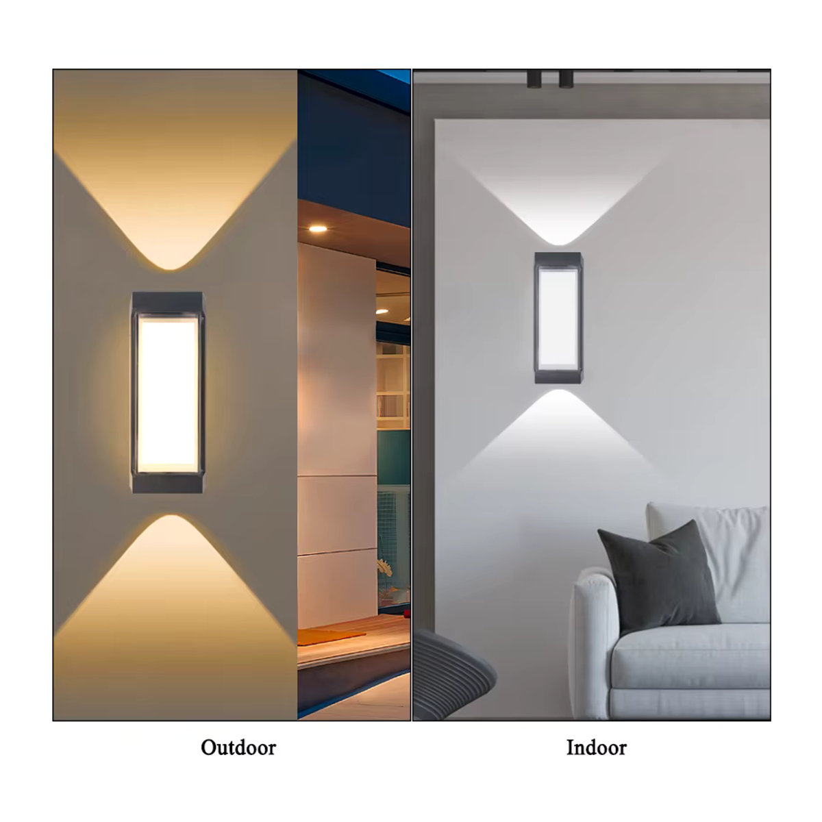 Si Solar Moderne LED Wandleuchte in Schwarz 10W für Wohnzimmer Korridor und Schlafzimmer - Bild 3