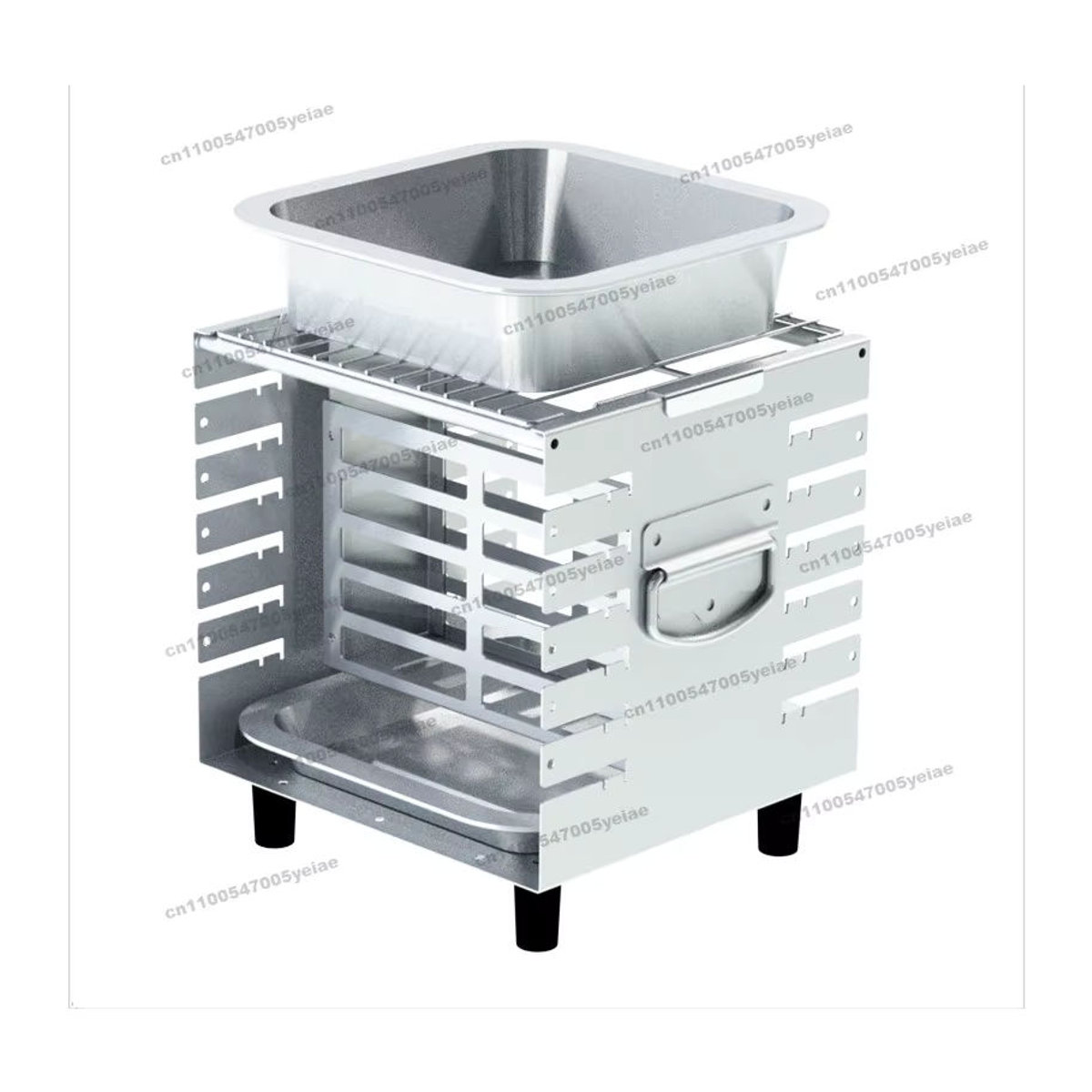 Side Grill King Rauchfreier Holzkohle-Spießgrill aus Edelstahl für Außen- und Innenbereich - Bild 2
