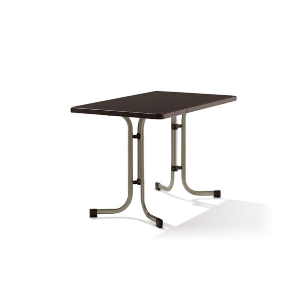 Sieger Boulevard-Klapptisch Gartentisch mit Mecalit-pro Tischplatte in Braun und Beige, B/T/H: 115 x 70 x 72 cm - Bild 2