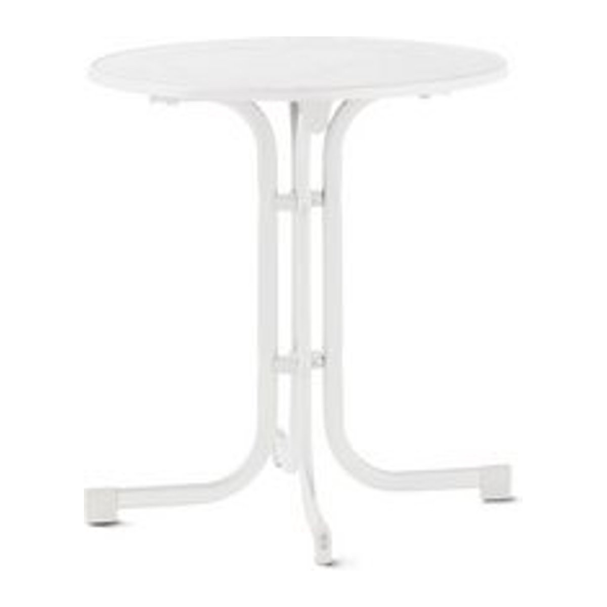Sieger Boulevard-Klapptisch Mecalit 207 Rund, Weiß, B/T/H: 70 x 70 x 72 cm - Bild 1