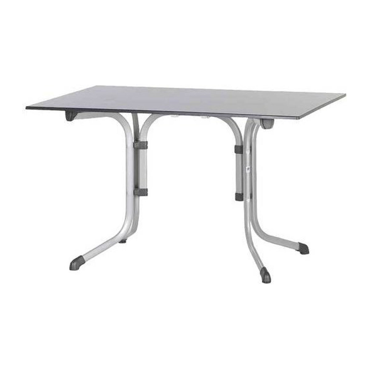 Sieger Boulevard Klapptisch mit Vivodur Tischplatte in Anthrazit und Graphit, B/T/H: 120 x 80 x 72 cm - Bild 1