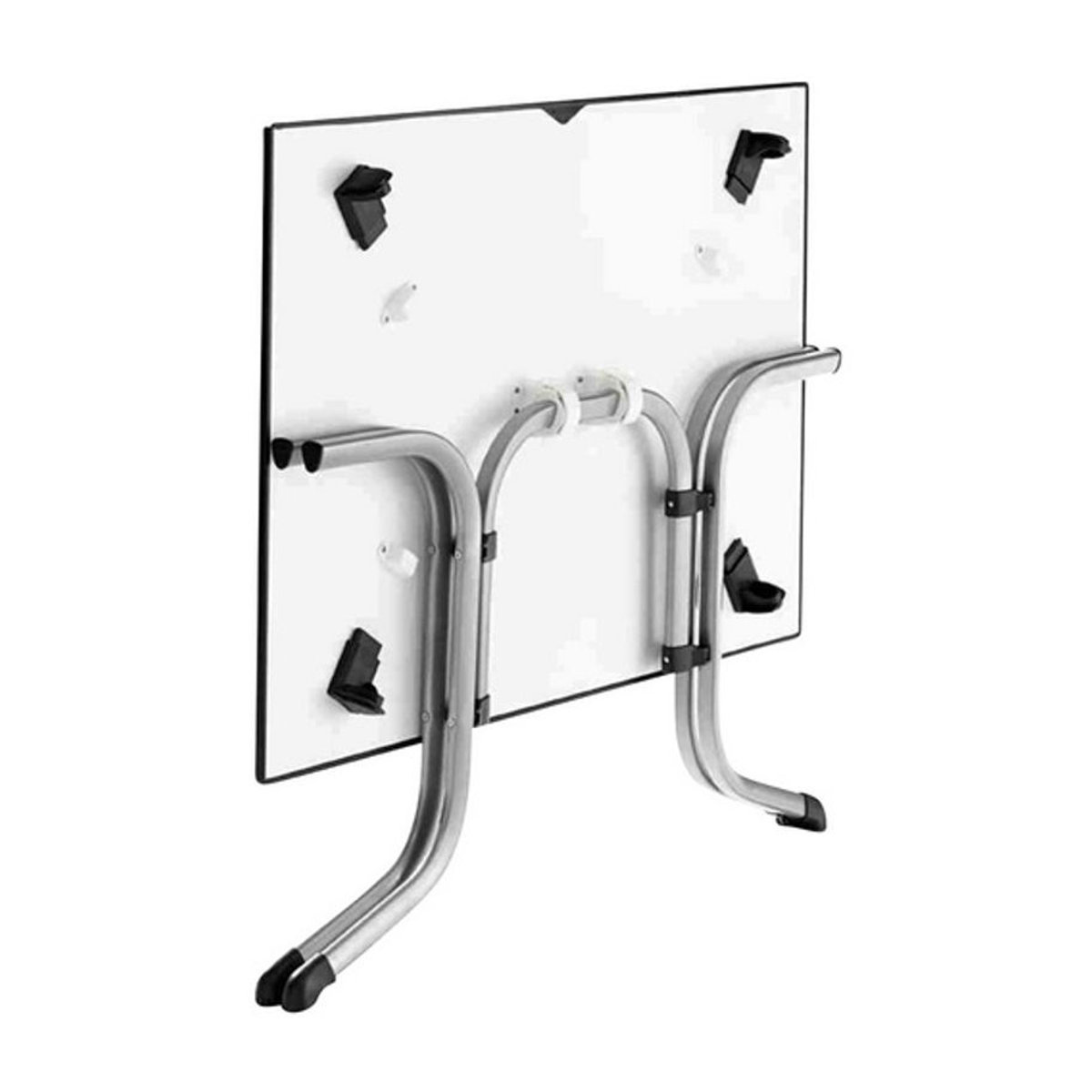 Sieger Boulevard Klapptisch mit Vivodur Tischplatte in Graphit und silberfarbenem Stahlgestell B/H/L: 95 x 73 x 165 cm - Bild 2