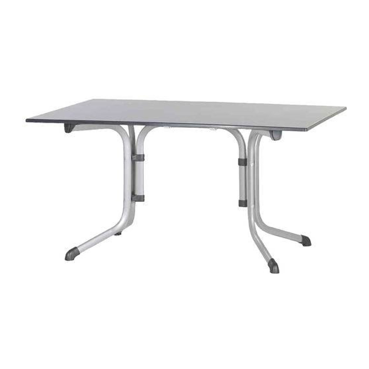 Sieger Boulevard Klapptisch Vivodur Gartentisch in Anthrazit und Silber, B/T/H: 140 x 90 x 73 cm - Bild 1