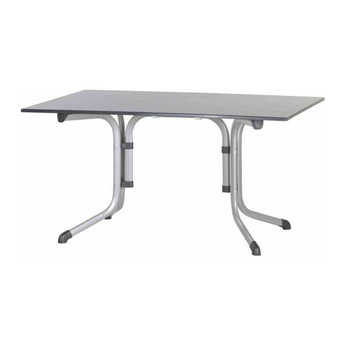 Sieger Boulevard Klapptisch Vivodur Gartentisch in Anthrazit und Silber, B/T/H: 140 x 90 x 73 cm - Bild 2