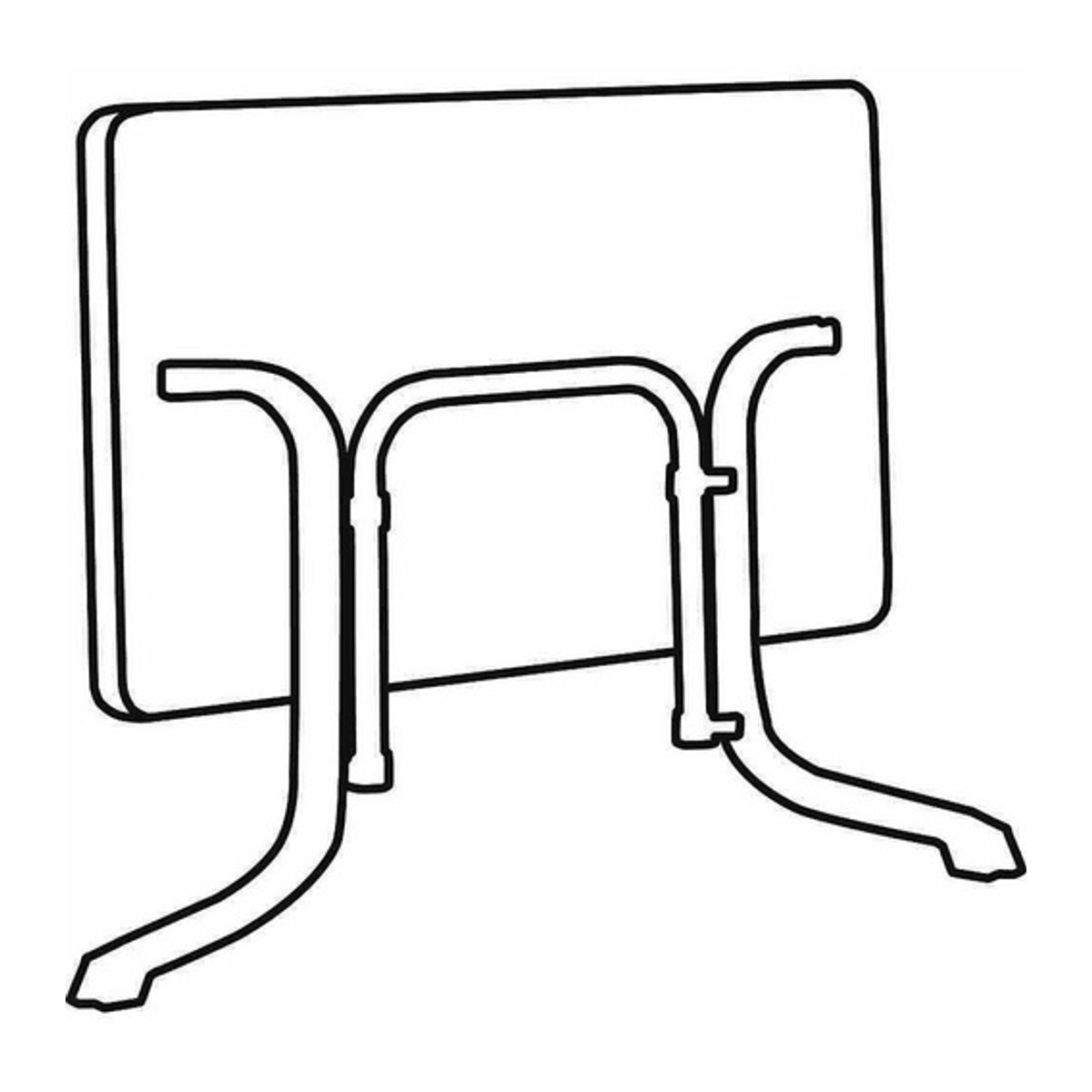 Sieger Klapptisch mit Vivodur Tischplatte in Grau, B/H/T: 165 x 73 x 95 cm - Bild 3