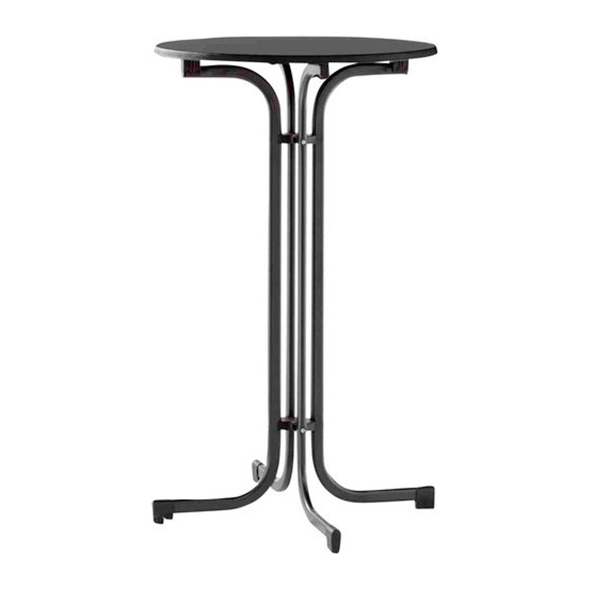 SIEGER Stehtisch mit Mecalit-pro Tischplatte in Grau und Stahrohrgestell, B/T/H: 70 x 70 x 112 cm - Bild 2