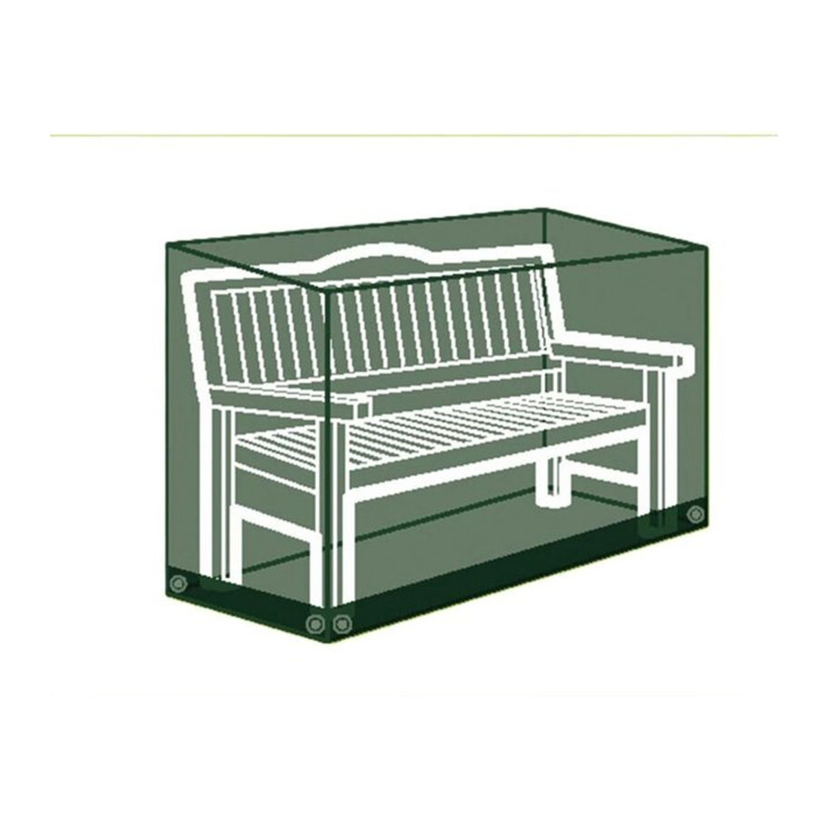 Siena Garden AquaShield Bankhülle für 3er Bank, Grau, 100% Polyester - Bild 1