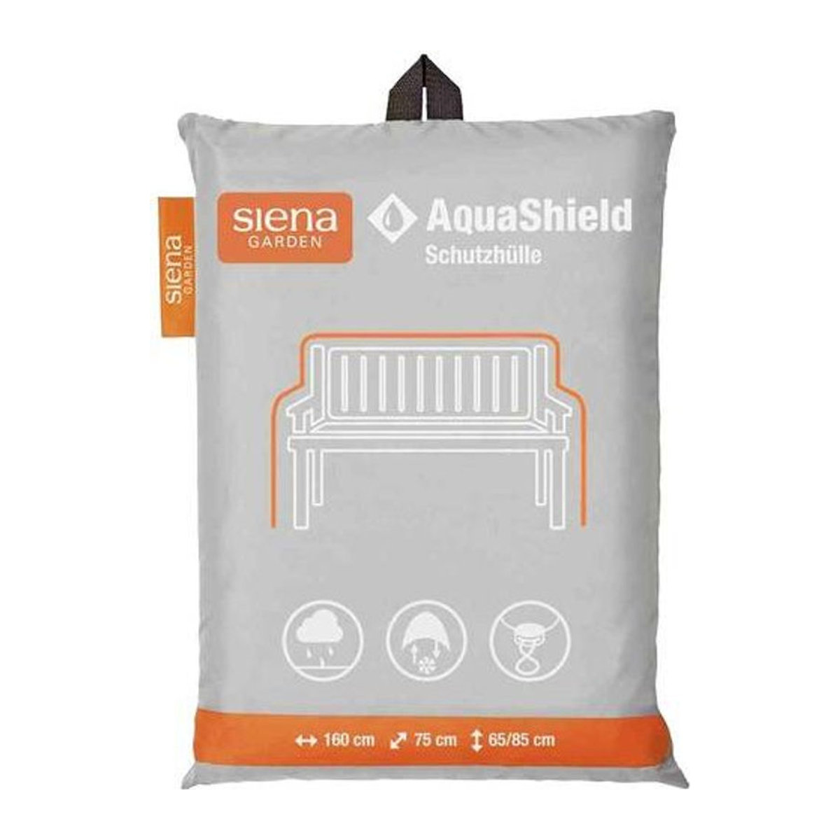 Siena Garden AquaShield Bankhülle für 3er Bank, Grau, 100% Polyester - Bild 3