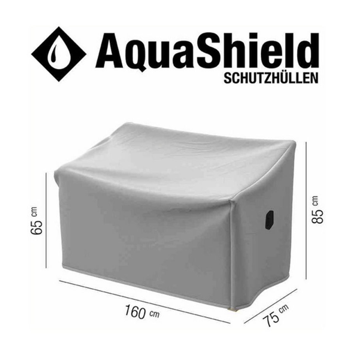 Siena Garden AquaShield Bankhülle für 3er Bank, Grau, 100% Polyester - Bild 4