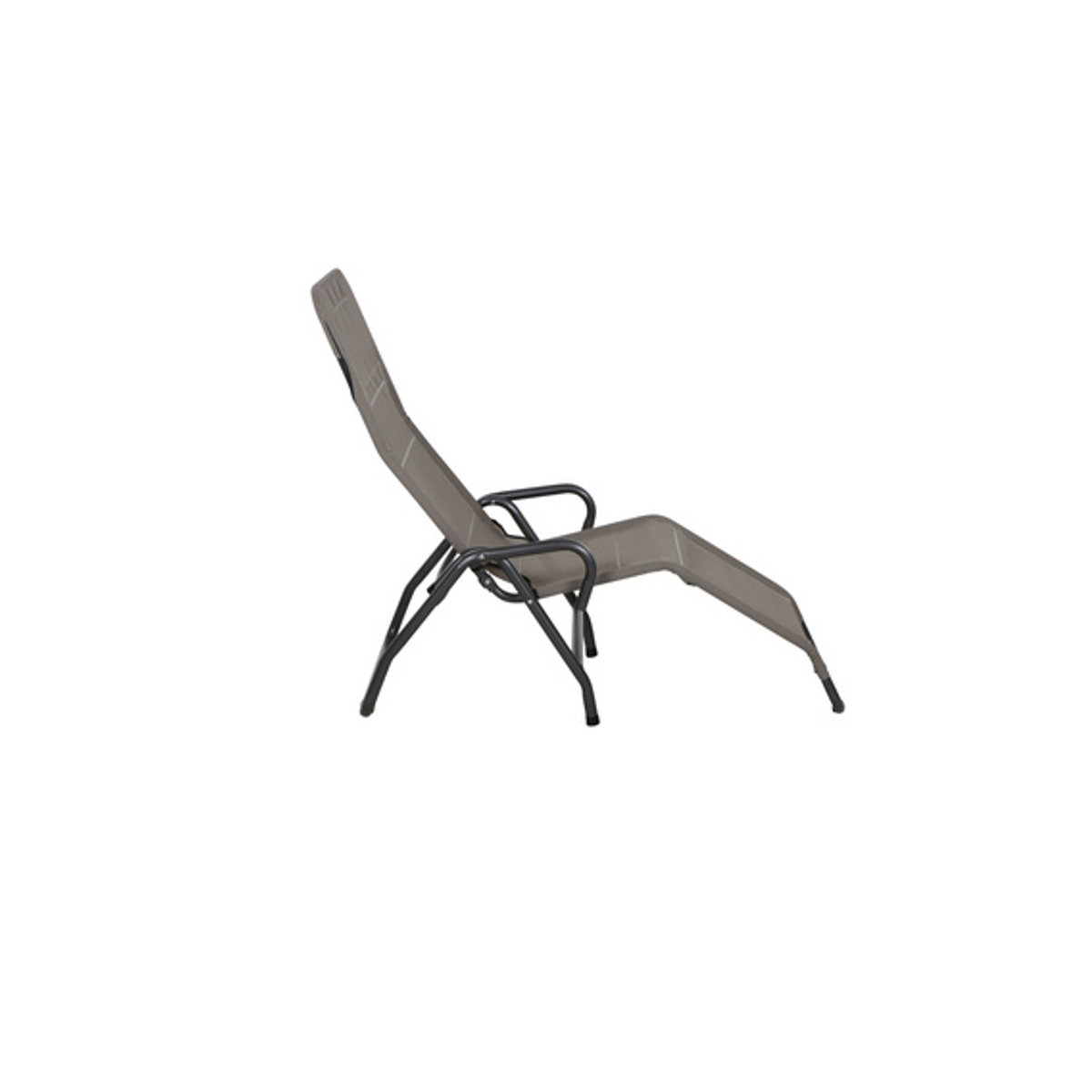 Siena Garden Bito Sonnenliege aus Metall in Anthrazit und Taupe, L x B x H: 139 x 72 x 118 cm - Bild 2