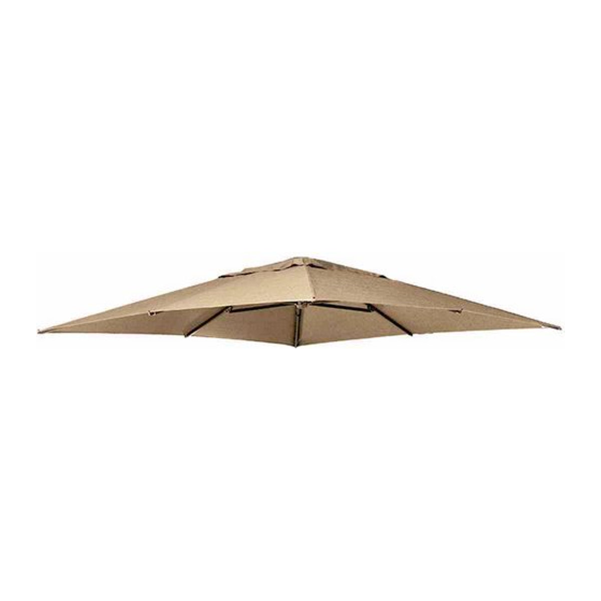 SIENA GARDEN Ersatzbezug Easy Sun für Sonnenschirme in Taupe meliert Grau, Breite: 320 cm, Tiefe: 320 cm - Bild 1