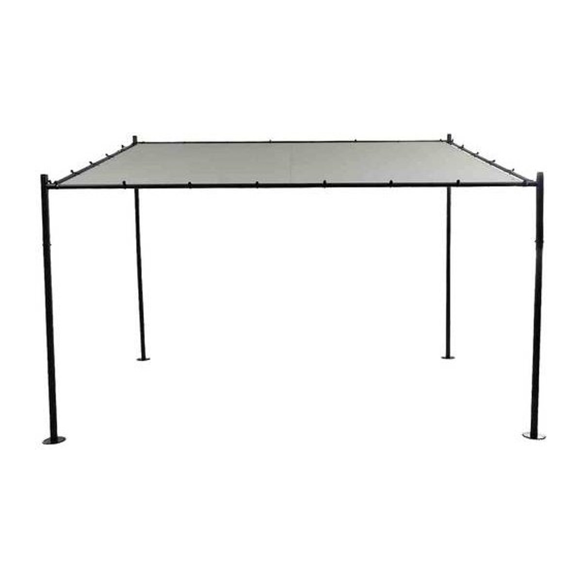 Siena Garden Levino Pavillon aus Stahl in Anthrazit und Hellgrau, B/T: 300 x 400 cm - Bild 1