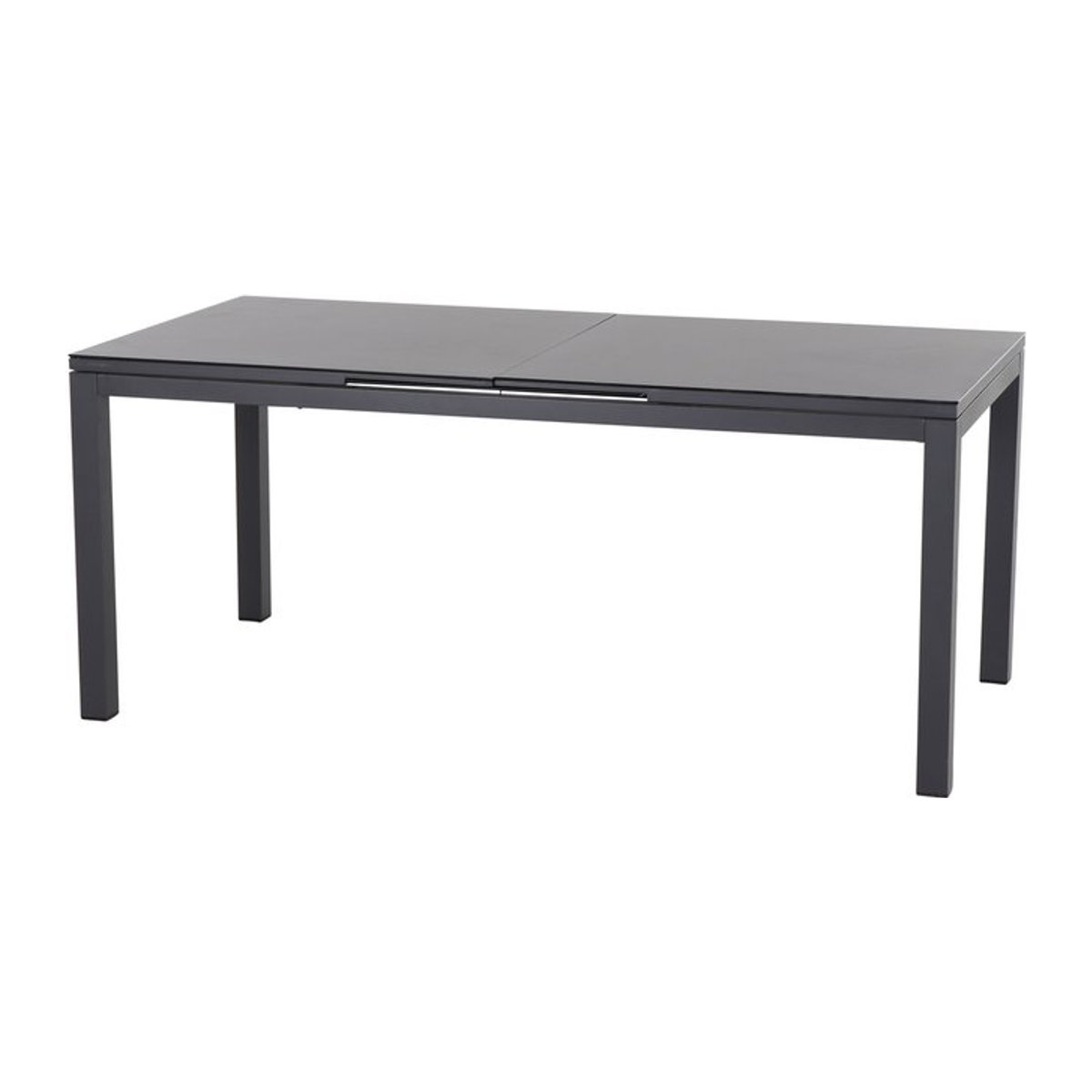 Siena Garden Miros Ausziehtisch in Anthrazit Matt/Dark Concrete aus Alu und Glas mit Keramikpulver-Tischplatte, B/T/H: 180/240 x 90 x 76 cm - Bild 1