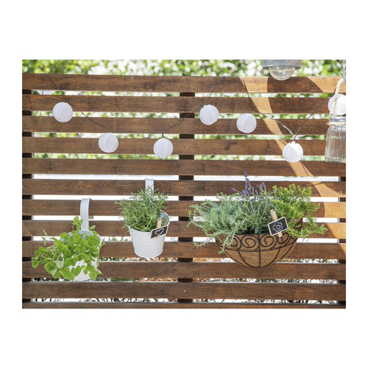 Siena Garden Pflanzgefäß Basic aus Metall, weiß, wandmontiert, Durchmesser: 16 cm, Höhe: 17,5 cm - Bild 3