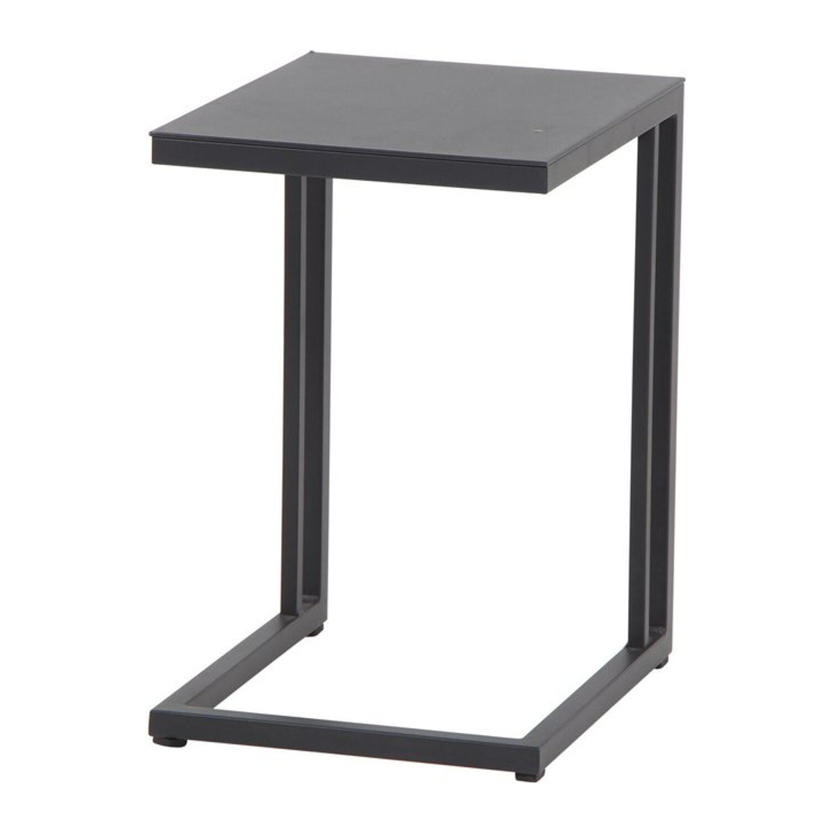 Siena Garden Ramo Beistelltisch aus Aluminium in Anthrazit, B/T: 36 x 43 cm - Bild 1