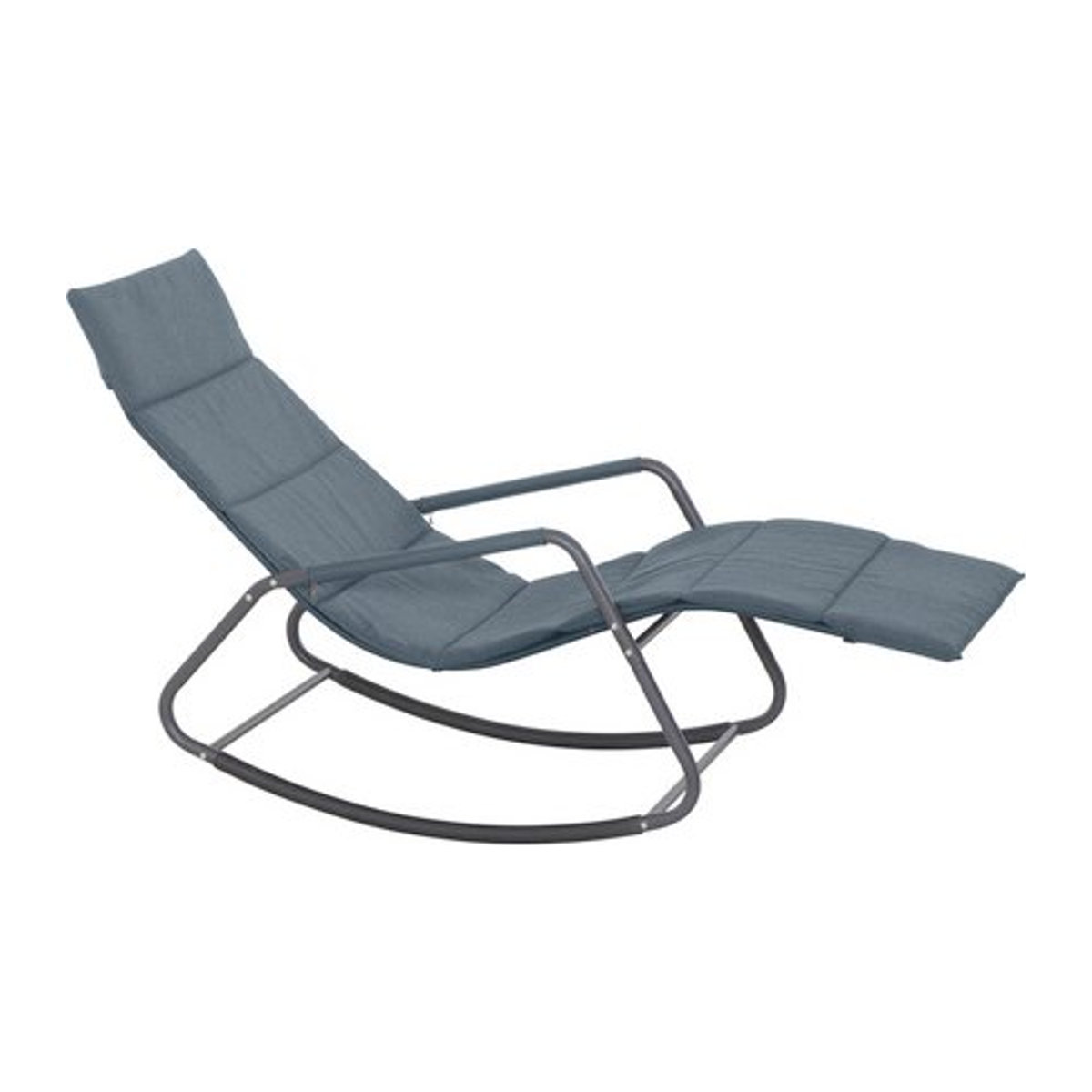Siena Garden Schaukelliege Aliano Blau aus Metall mit Kissen, B/T/H: 143 x 57 x 84 cm - Bild 1
