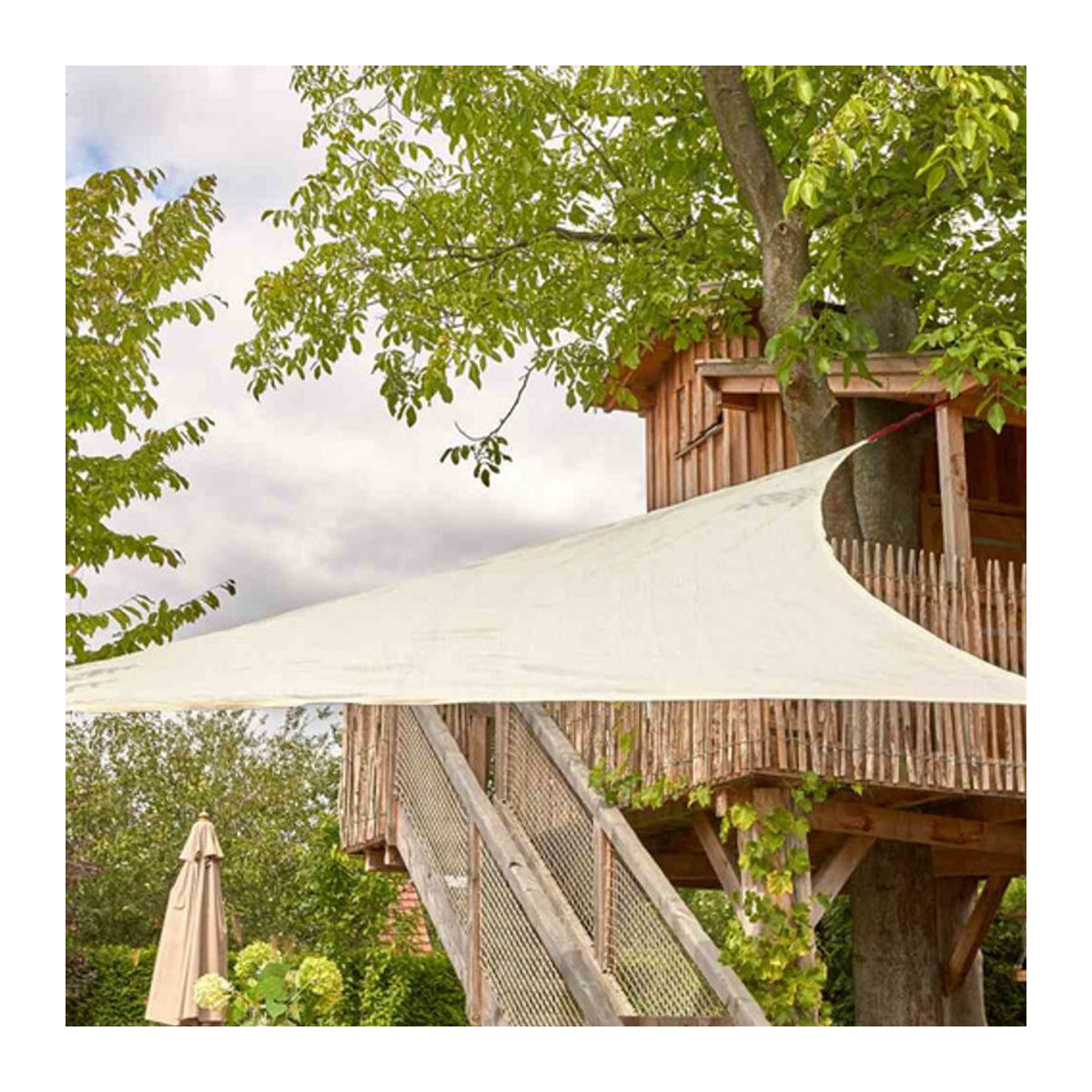 Siena Garden Sonnensegel Solino Dreieckig in Ecru, B/T/H: 360 x 360 x 360 cm - Bild 1