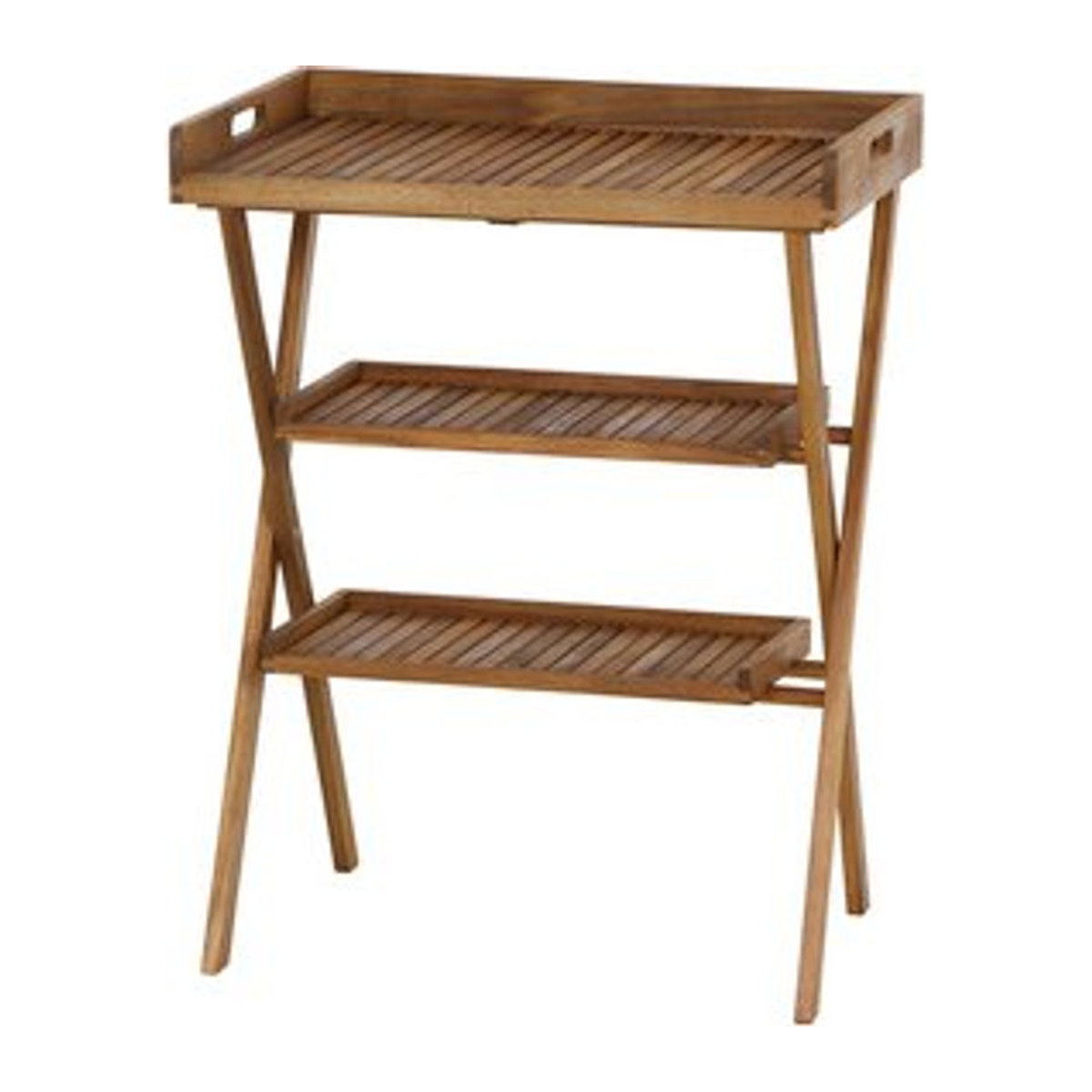 SIENA GARDEN Tablettständer aus Holz mit Tablett in Braun - Bild 1