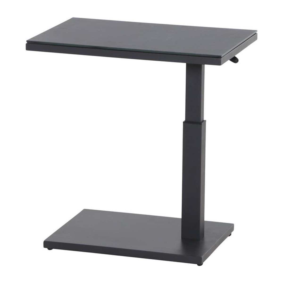 Siena Garden Toreno Beistelltisch aus Aluminium in Anthrazit/Schwarz, B: 60 cm, T: 40 cm, H: 47 cm - Bild 1