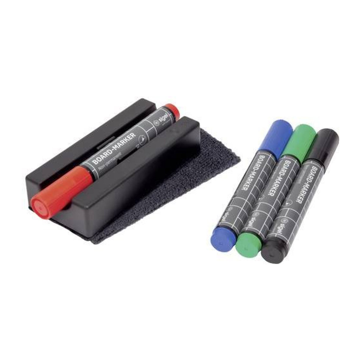 Sigel Whiteboard Zubehör-Set BA151 in Schwarz, Rot, Blau, Grün und Bunt im minimalistischen Design - Bild 1