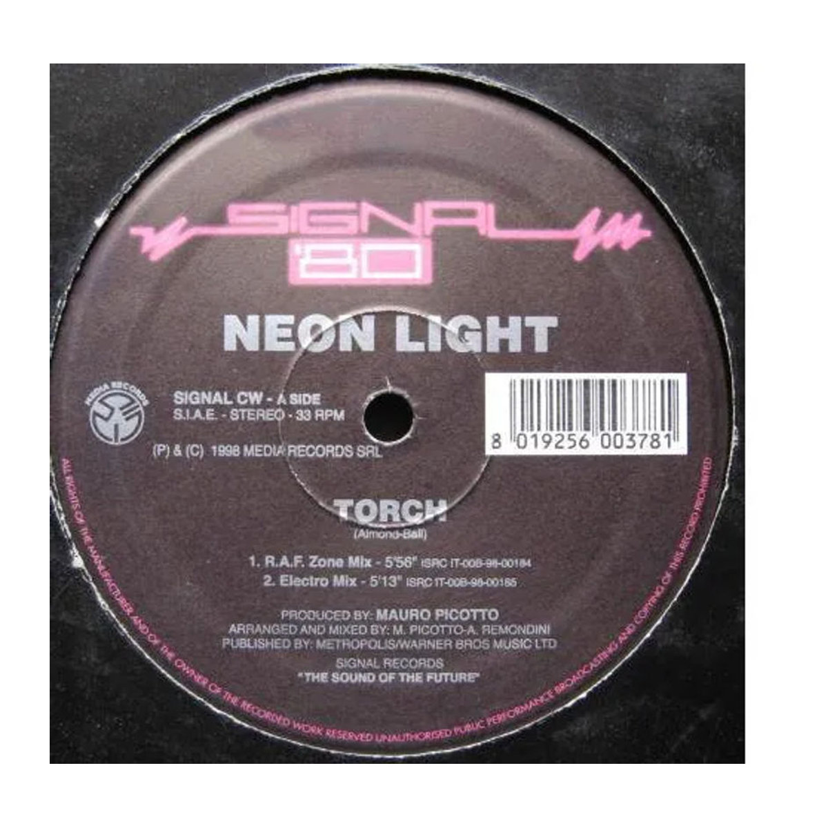 Signal 1998 NEONLICHT 12-Zoll Schallplatte Italien Dance & Electronica Schwarz Durchmesser: 30,48 cm - Bild 1