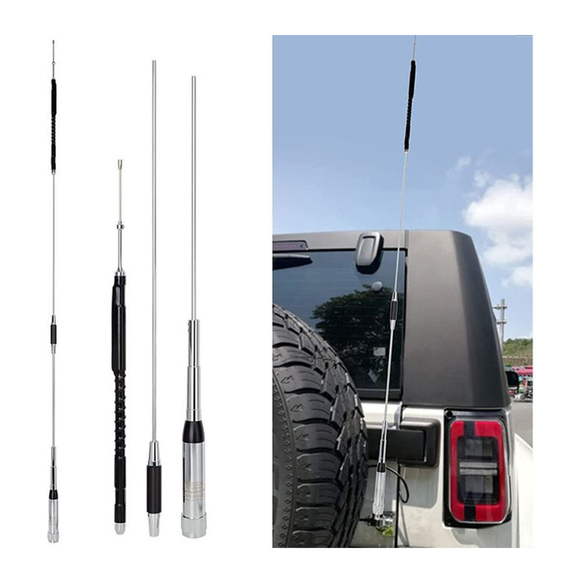 Signal plus Quadband Mobilfunk Antenne für Yaesu FT-8900R, Tyt TH-9800, Qyt KT-980 Plus und KT-8900K (29MHz, 50MHz, 144MHz, 430MHz) - Bild 1