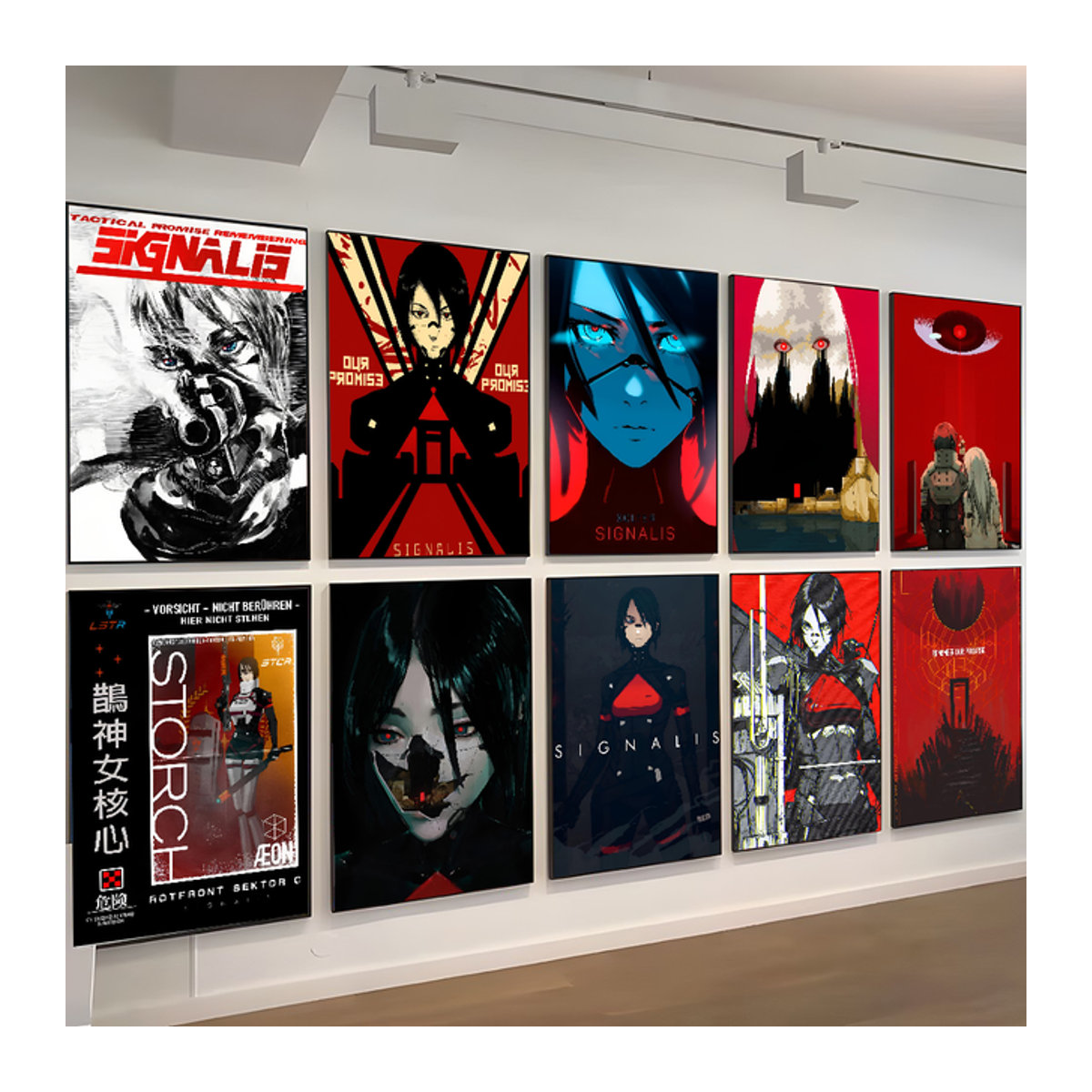 Signalis Survival Horror Indie Spiel Poster als mehrfarbiger Papierdruck im Hochformat - Bild 1