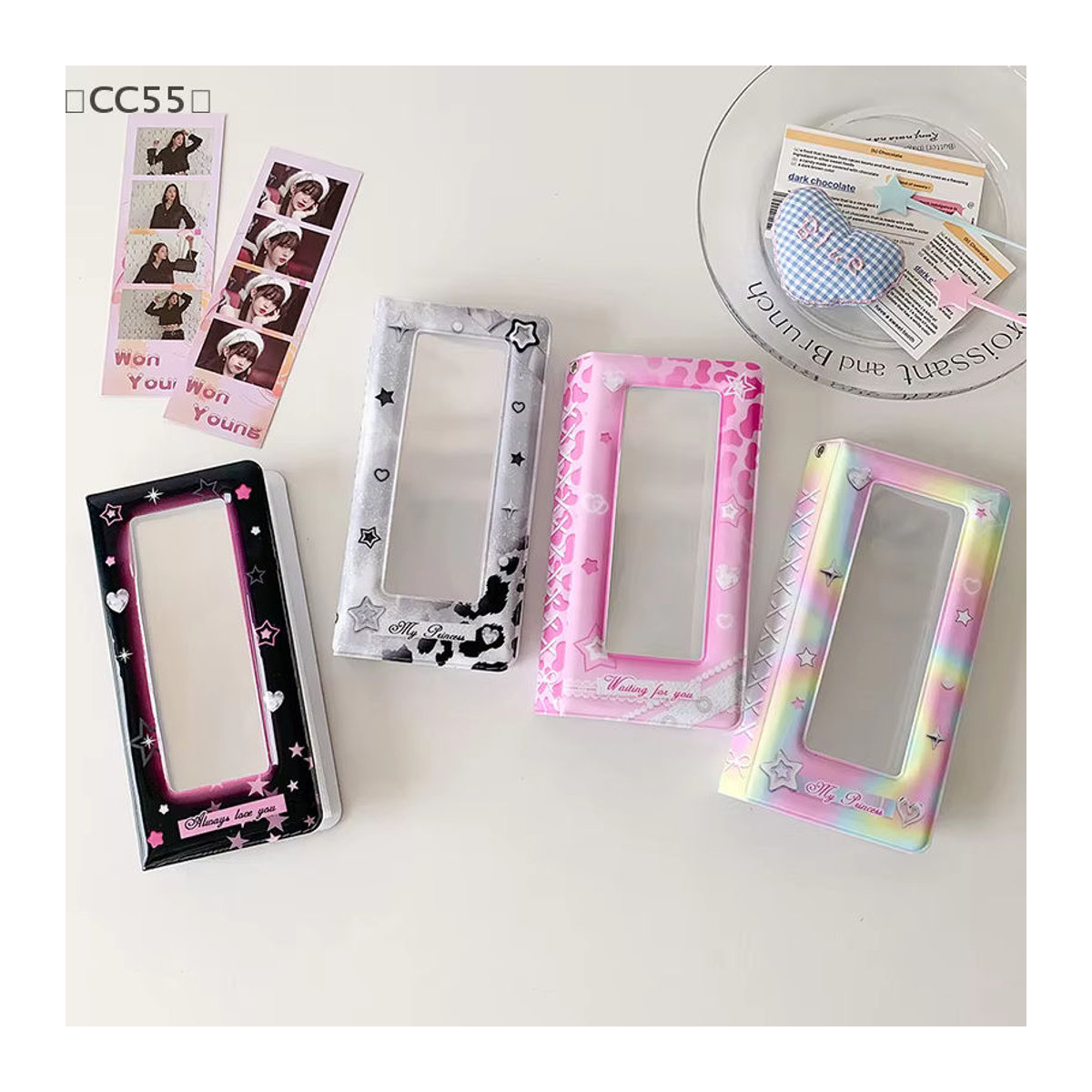 SigurStar Photo Booth Album für 2x6 Zoll Fotostreifen, Bunt, 18 Seiten für 36 Fotos mit 2 Lesezeichenhaltern - Bild 4